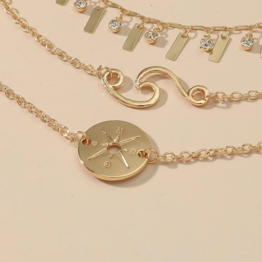 Adjustable Tassels and Coin Bracelet Set